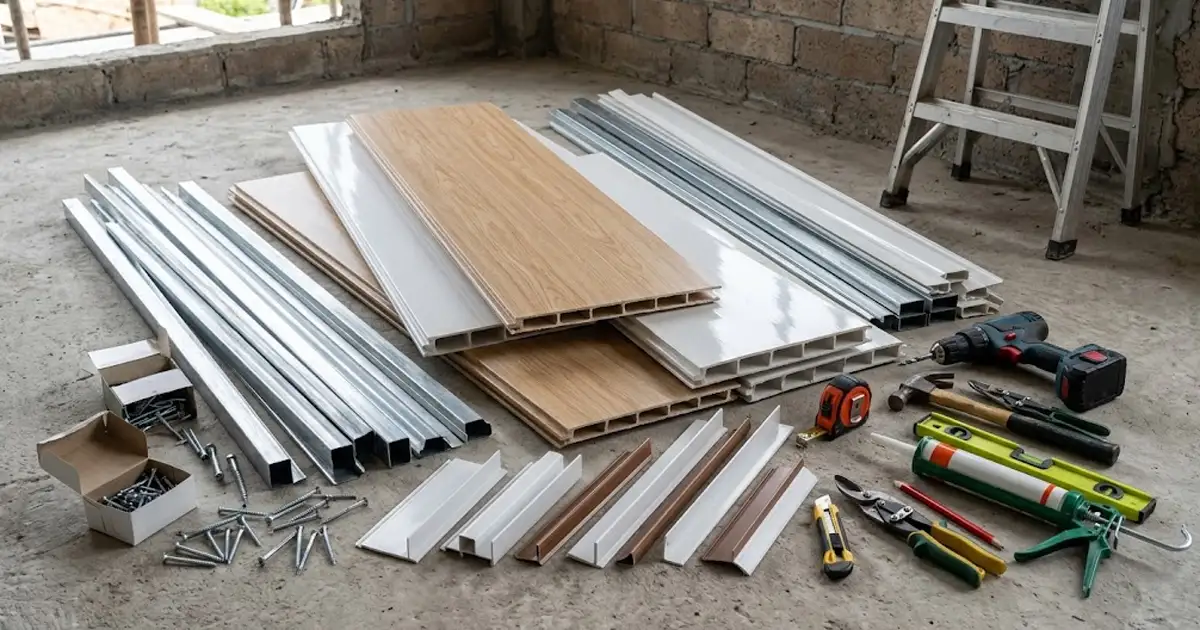 Aksesoris dan Kelengkapan Pemasangan Plafon PVC