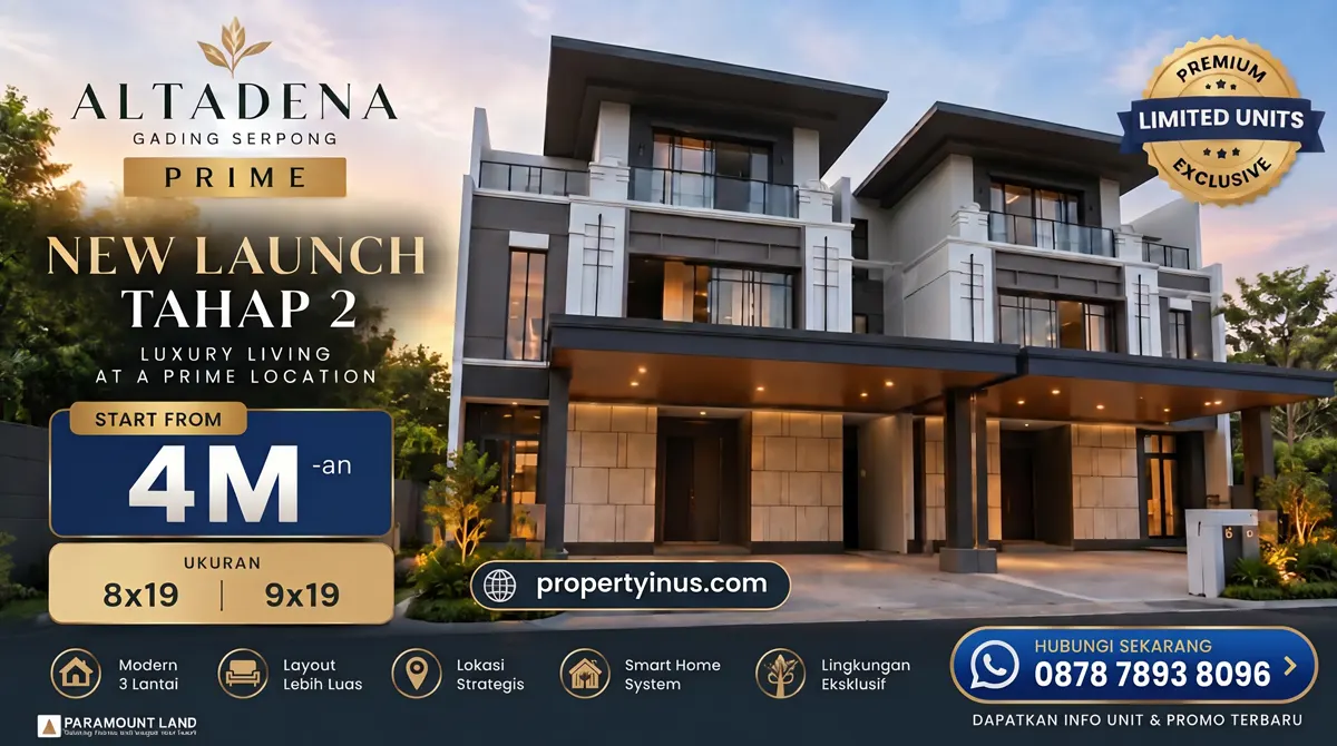 Altadena Prime Gading Serpong Tangerang Tahap 2
