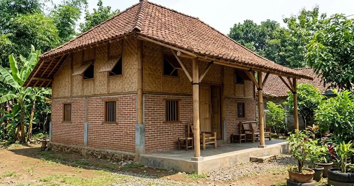 Apa Itu Rumah Bambu Setengah Bata