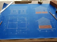 Contoh Denah dan Ukuran Rumah Bambu Setengah Bata