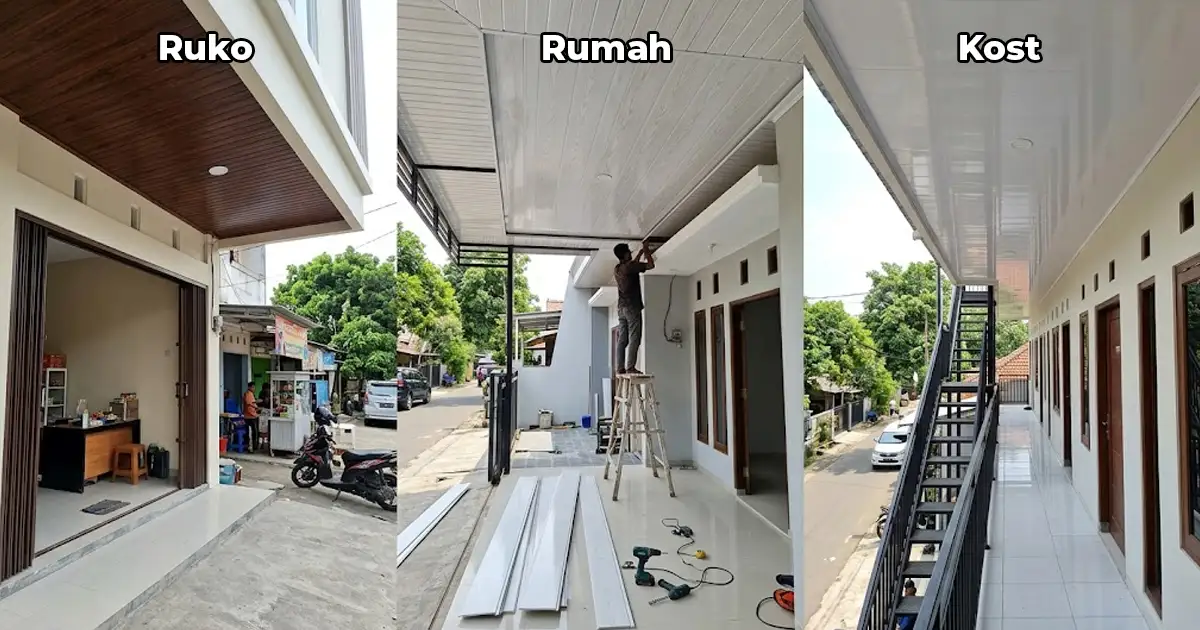 Kelebihan Plafon PVC untuk Rumah, Ruko, dan Kos