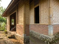 Kelebihan dan Kekurangan Rumah Bambu Setengah Bata