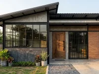Model Rumah Tembok Setengah Badan – Model Industrial