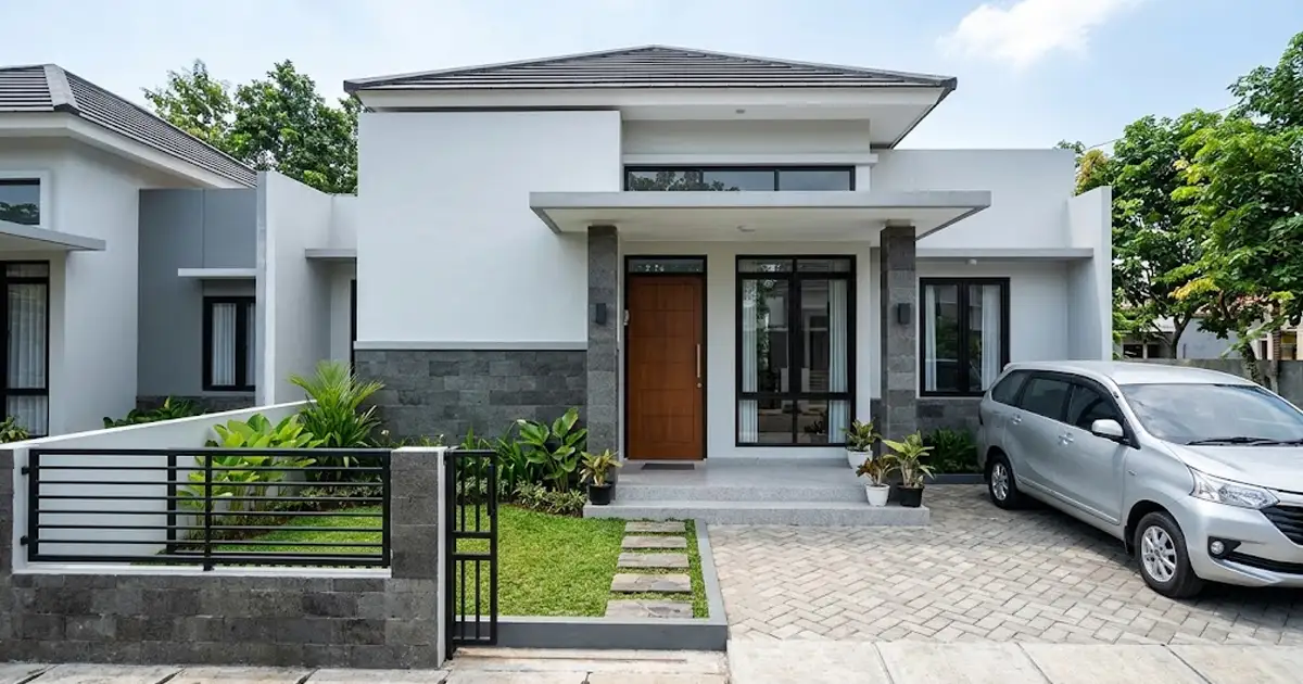 Model Rumah Tembok Setengah Badan - Model Minimalis Modern
