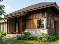 Model Rumah Tembok Setengah Badan – Model Tropis Kontemporer