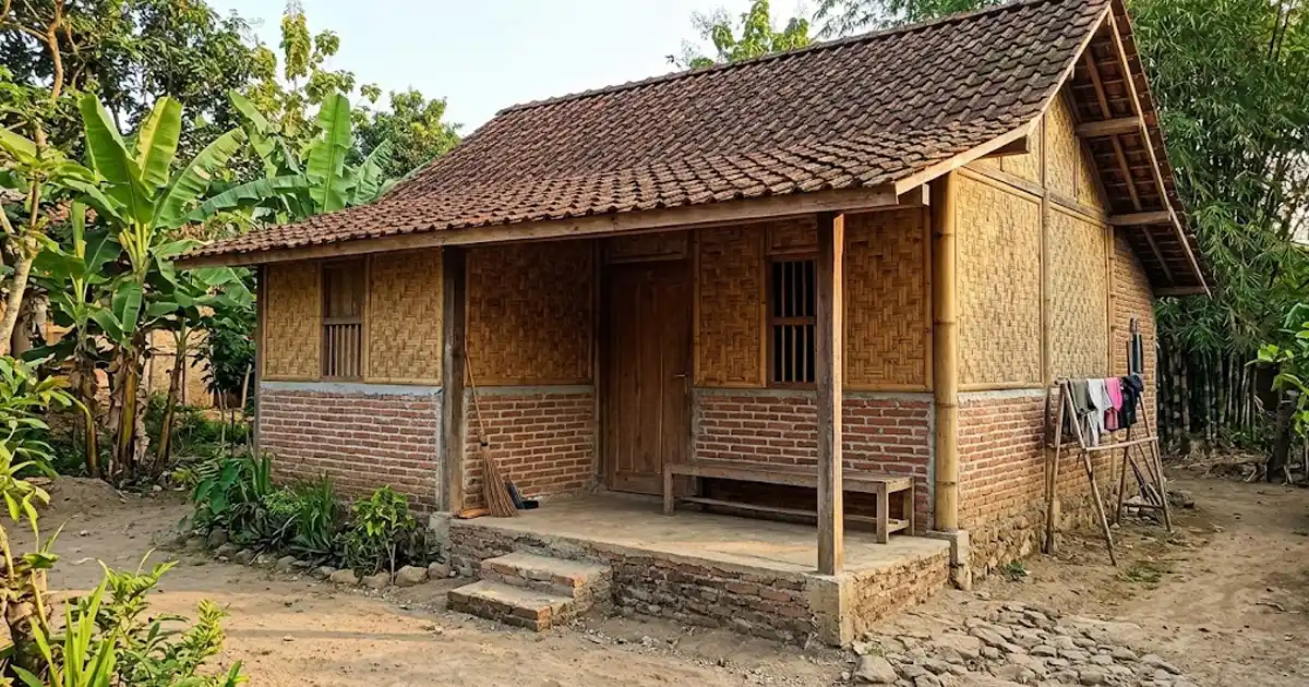 Rumah Setengah Bata Setengah Bilik